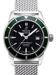 Breitling Superocean Heritage 42mm Chronograph Green Bezel Mens Watch - A1732136 Watches Breitling   