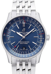 Breitling Navitimer Automatic 41mm Blue Dial Silver Steel Strap Watch for Men - A17326161C1A1 Watches Breitling   