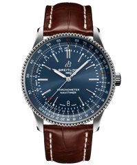 Breitling Navitimer 1 Automatic 41mm Blue Dial Brown Steel Strap Watch for Men - A17326161C1P1 Watches Breitling   