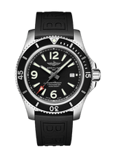 Breitling Superocean II 44mm Black Dial Black Rubber Strap Watch for Men - A17367D71B1S2 Watches Breitling   