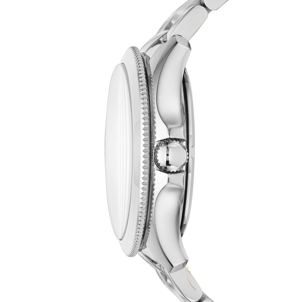 Fossil Cecile Multifunction Silver Dial Silver Steel Strap Watch for Women - AM4509 Watches Fossil   