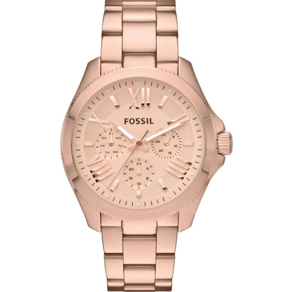 Fossil Cecile Rose Gold Dial Rose Gold Steel Strap Watch for Women - AM4511 Watches Fossil   