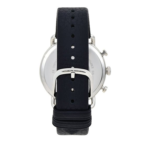 Emporio Armani Aviator Blue Dial Blue Leather Strap Watch For Men - AR11105 Watches Emporio Armani   