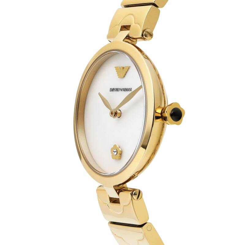 Emporio Armani Arianna Mother of Pearl Dial Gold Stainless Steel Watch For Women - AR11198 Watches Emporio Armani   