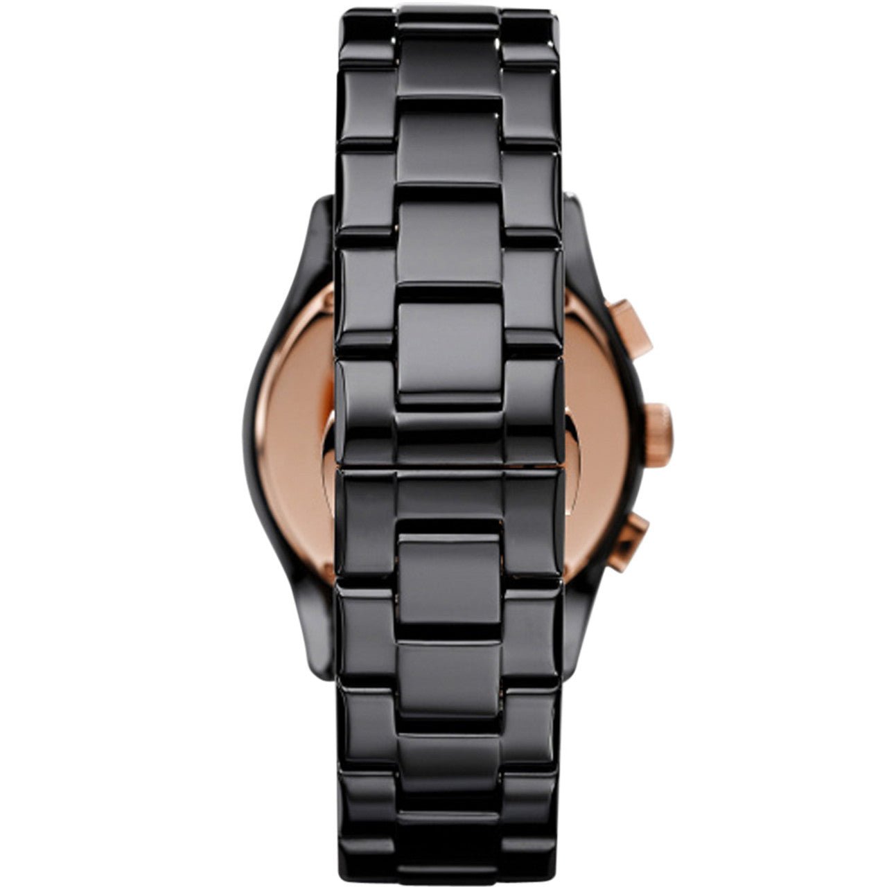 Emporio Armani Valente Ceramica Chronograph Black Dial Watch For Men - AR1410 Watches Emporio Armani   