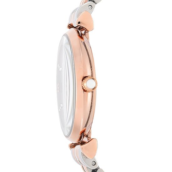 Emporio Armani T Bar Gianni Classic Mother Of Pearl Dial Two Tone Stainless Steel Watch For Women - AR1683 Watches Emporio Armani   