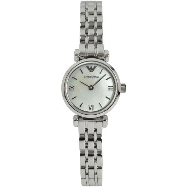 Emporio Armani Gianni White Dial Silver Stainless Steel Strap Watch For Women - AR1763 Watches Emporio Armani   