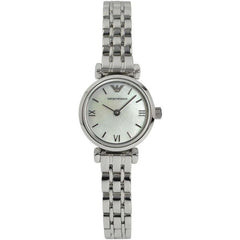 Emporio Armani Gianni White Dial Silver Stainless Steel Strap Watch For Women - AR1763 Watches Emporio Armani   