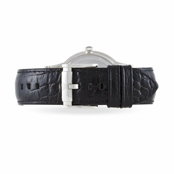 Emporio Armani Renato Black Dial Leather Strap Watch For Men - AR2411 Watches Emporio Armani   