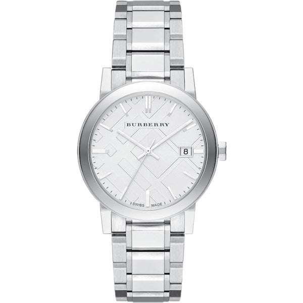 Burberry The City Silver Dial Silver Stainless Steel Strap Watch for Women - BU9000 Watches Burberry   