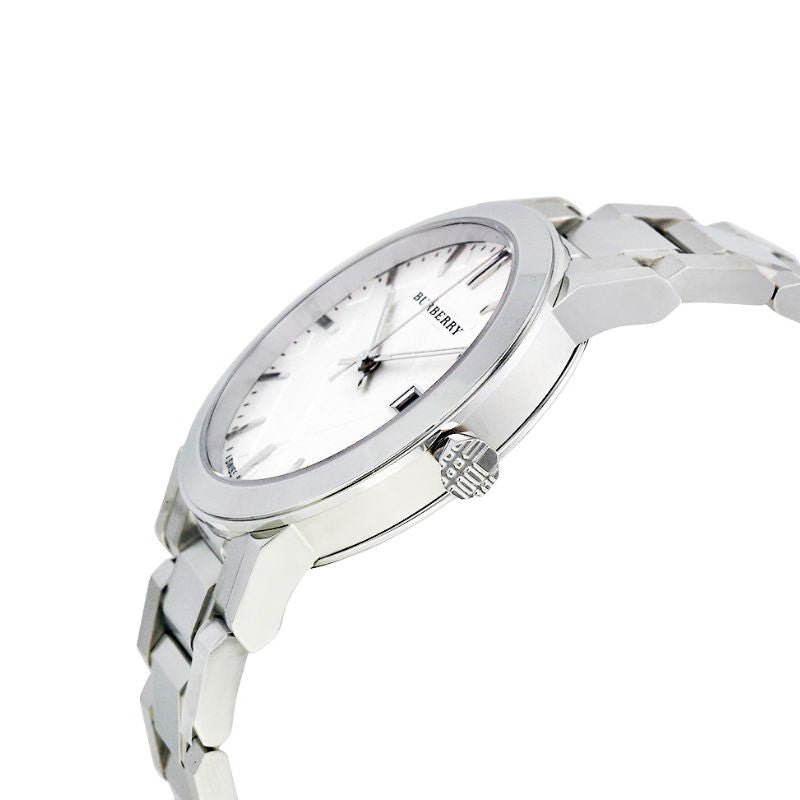 Burberry The City Silver Dial Silver Stainless Steel Strap Watch for Women - BU9000 Watches Burberry   