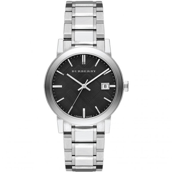 Burberry The City Black Dial Silver Stainless Steel Strap Watch for Women - BU9001 Watches Burberry   