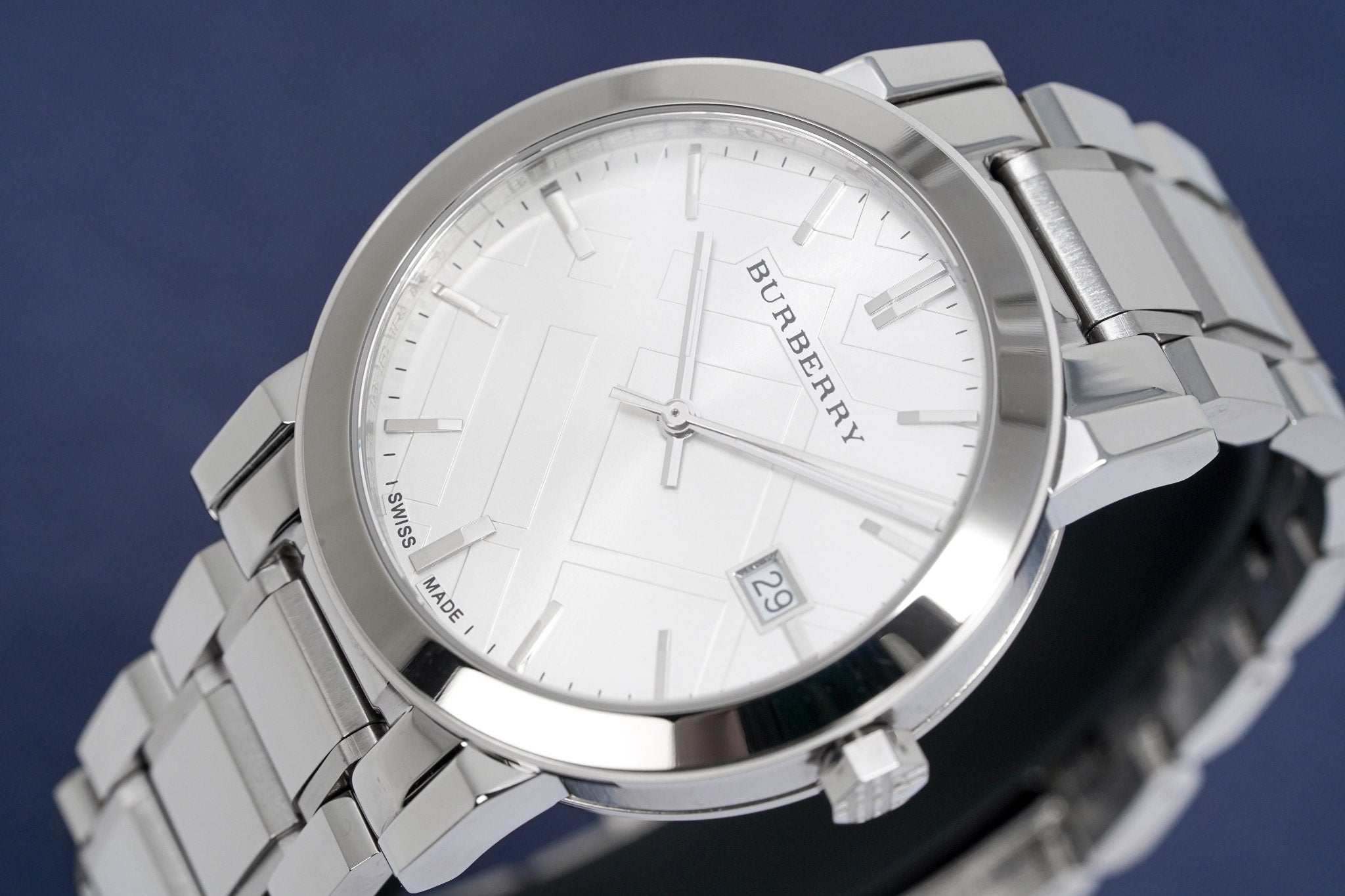 Burberry The City Silver Dial Silver Stainless Steel Strap Watch for Women - BU9000 Watches Burberry   