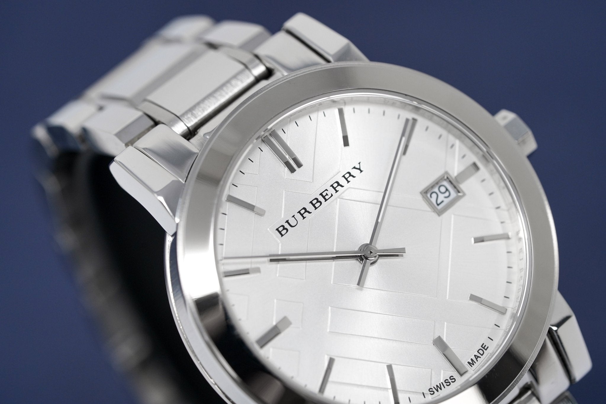 Burberry The City Silver Dial Silver Stainless Steel Strap Watch for Women - BU9000 Watches Burberry   