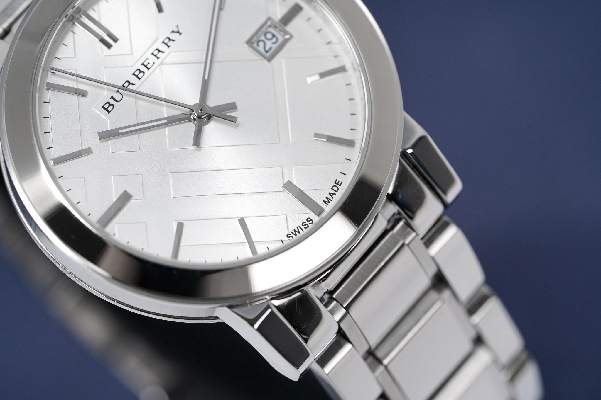 Burberry The City Silver Dial Silver Stainless Steel Strap Watch for Women - BU9000 Watches Burberry   