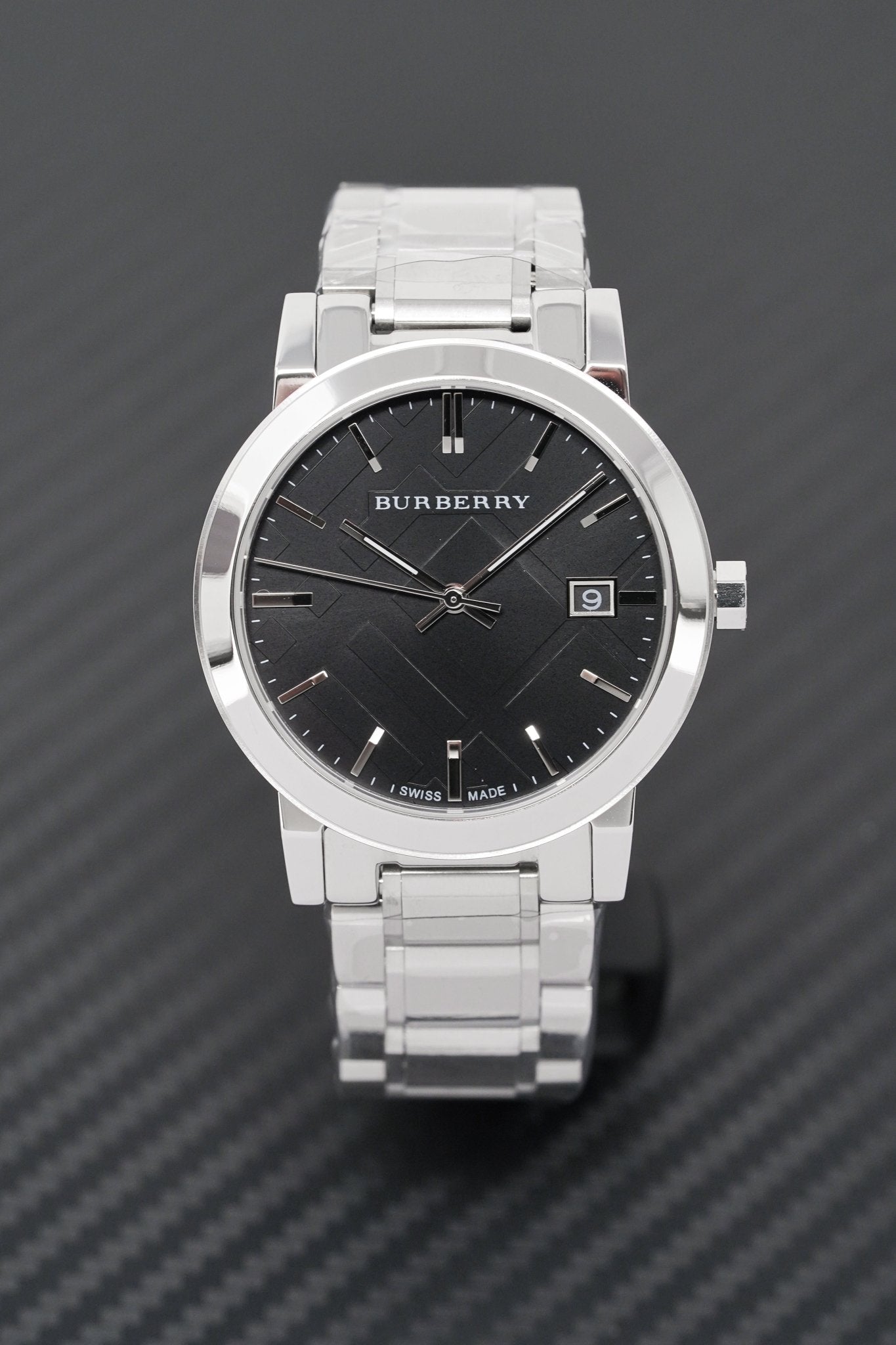 Burberry The City Black Dial Silver Stainless Steel Strap Watch for Women - BU9001 Watches Burberry   