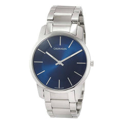 Calvin Klein City Blue Dial Silver Steel Strap Watch for Men - K2G2114N Watches Calvin Klein   