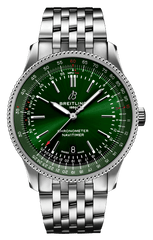 Breitling Navitimer Automatic 41mm Green Dial Silver Steel Strap Watch for Men - A17326361L1A1 Watches Breitling   