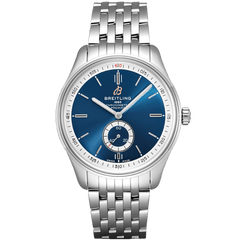 Breitling Premier Automatic 40mm Blue Dial Silver Steel Strap Watch for Men - A37340351C1A1 Watches Breitling   