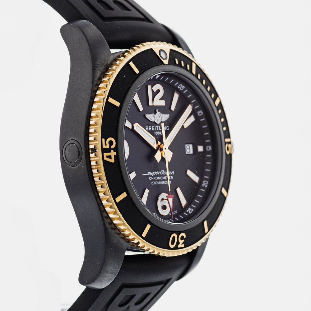 Breitling Superocean Automatic 46mm Black Dial Black Rubber Strap Watch for Men - U17368221B1S1 Watches Breitling   