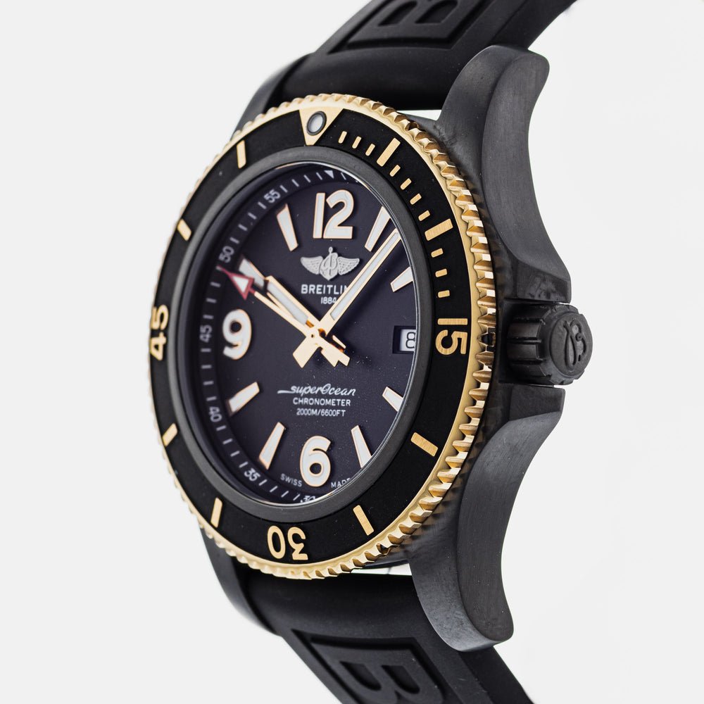 Breitling Superocean Automatic 46mm Black Dial Black Rubber Strap Watch for Men - U17368221B1S1 Watches Breitling   