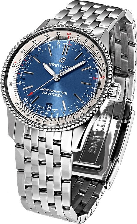 Breitling Navitimer Automatic 38mm Stainless Steel Blue Dial Mens Watch - A17325211C1A1 Watches Breitling   