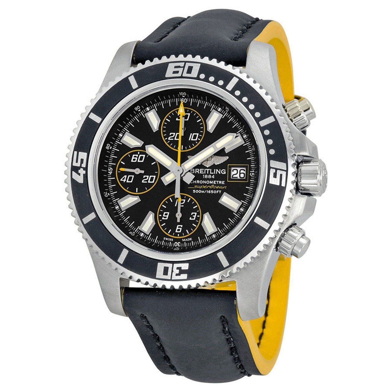 Breitling Superocean Chronograph II Black Dial 44mm Automatic Mens Watch - A1334102/BA82 Watches Breitling   