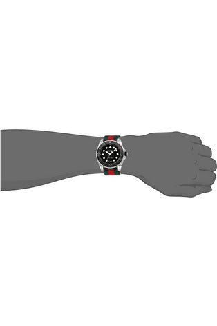 Gucci Dive Black Dial Red & Green Nylon Strap Watch For Men - YA136209 Watches Gucci   