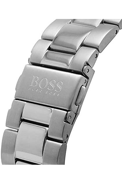 Hugo Boss Hero Chronograph White Dial Silver Steel Strap Watch for Men - 1513875 Watches Hugo Boss   