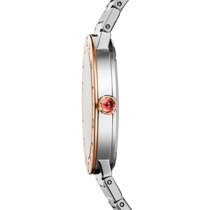 Bvlgari Lady Diamonds Silver Dial Silver Steel Strap Watch For Women - BVLGARI103577