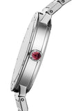 Bvlgari Lady Diamonds Silver Dial Silver Steel Strap Watch For Women - BVLGARI103696