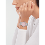 Bvlgari Quartz Pink Dial Silver Steel Strap Watch For Women - BVLGARI103711