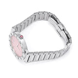 Bvlgari Quartz Pink Dial Silver Steel Strap Watch For Women - BVLGARI103711