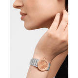 Bvlgari Resort Limited Edition Diamonds Gold Dial Silver Steel Strap Watch For Women - BVLGARI103682