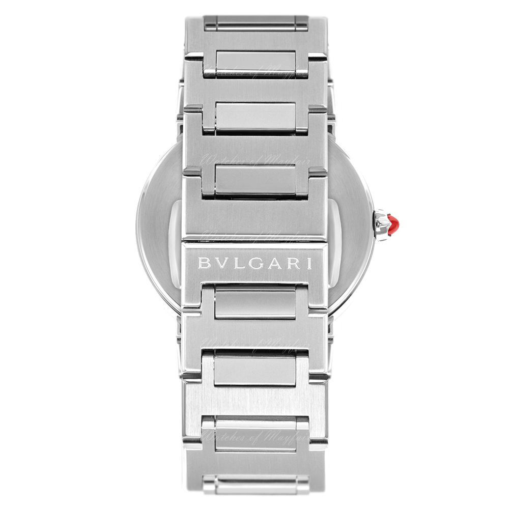 Bvlgari Lady Silver Dial Silver Steel Strap Watch For Women - BVLGARI103575