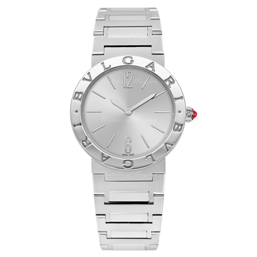 Bvlgari Lady Silver Dial Silver Steel Strap Watch For Women - BVLGARI103575