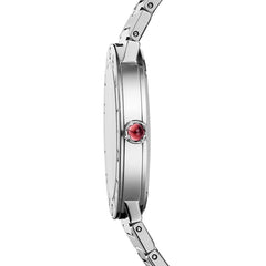 Bvlgari Lady Silver Dial Silver Steel Strap Watch For Women - BVLGARI103575