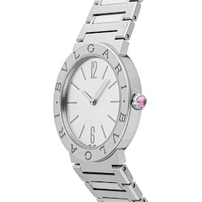 Bvlgari Lady Silver Dial Silver Steel Strap Watch For Women - BVLGARI103575
