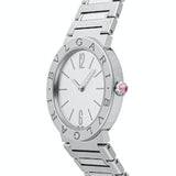 Bvlgari Lady Silver Dial Silver Steel Strap Watch For Women - BVLGARI103575
