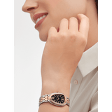 Bvlgari Serpenti Seduttori Diamonds Black Dial Two Tone Steel Strap Watch For Women - SERPENTI103450
