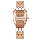 Bvlgari Serpenti Seduttori Diamonds Green Dial Rose Gold Steel Strap Watch For Women - SERPENTI103273