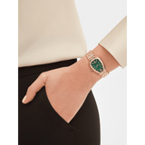 Bvlgari Serpenti Seduttori Diamonds Green Dial Rose Gold Steel Strap Watch For Women - SERPENTI103273