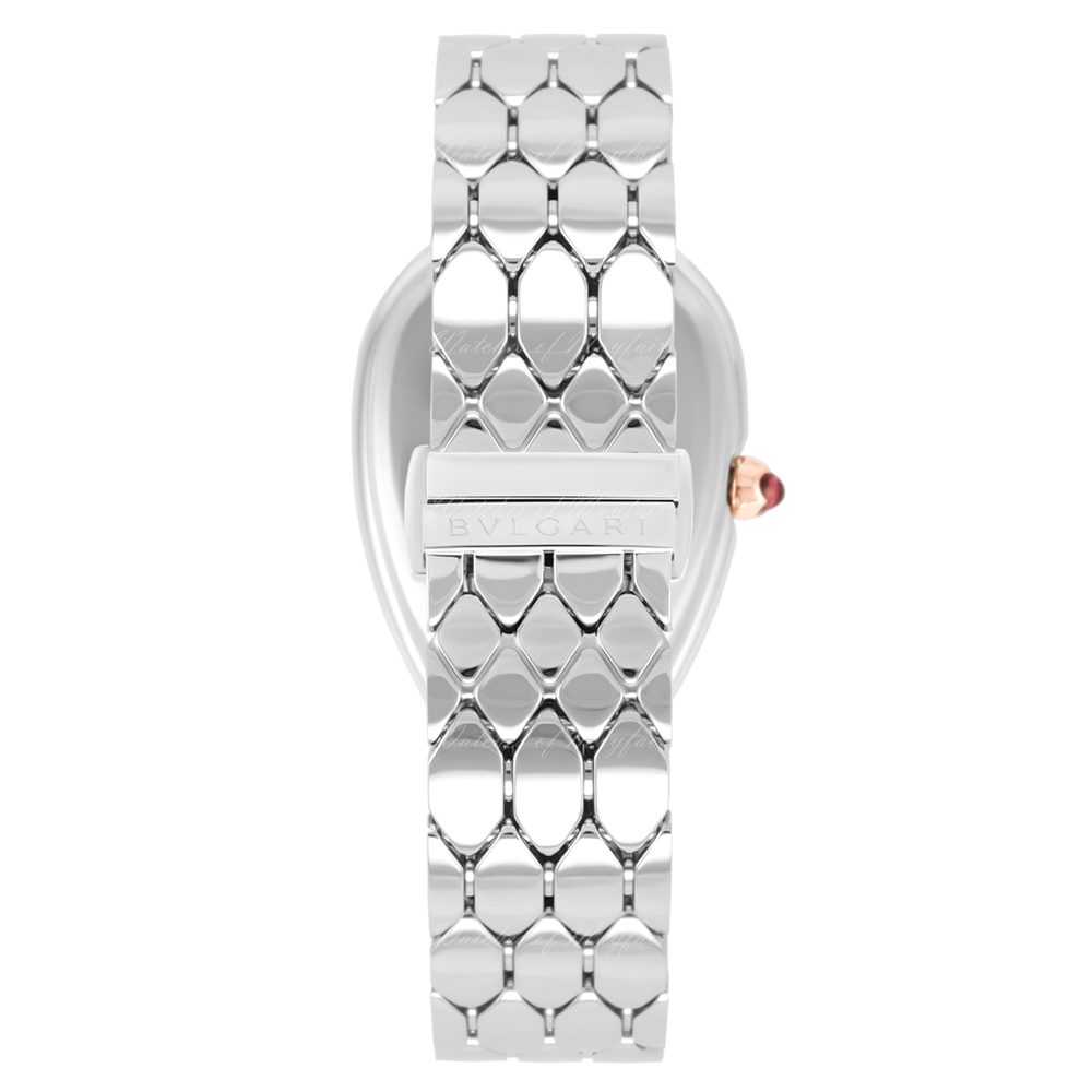 Bvlgari Serpenti Seduttori Quartz Silver Dial Silver Steel Strap Watch For Women - SERPENTI103144