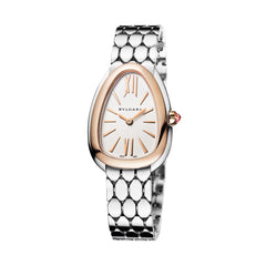 Bvlgari Serpenti Seduttori Quartz Silver Dial Silver Steel Strap Watch For Women - SERPENTI103144