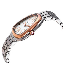 Bvlgari Serpenti Seduttori Quartz Silver Dial Silver Steel Strap Watch For Women - SERPENTI103144