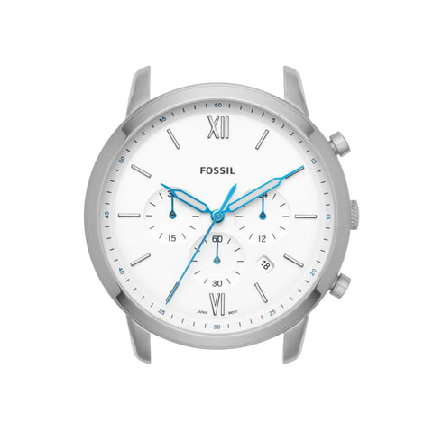 Fossil Neutra Chronograph White Dial Silver Steel Strap Watch for Men - FS5433 Watches Fossil   