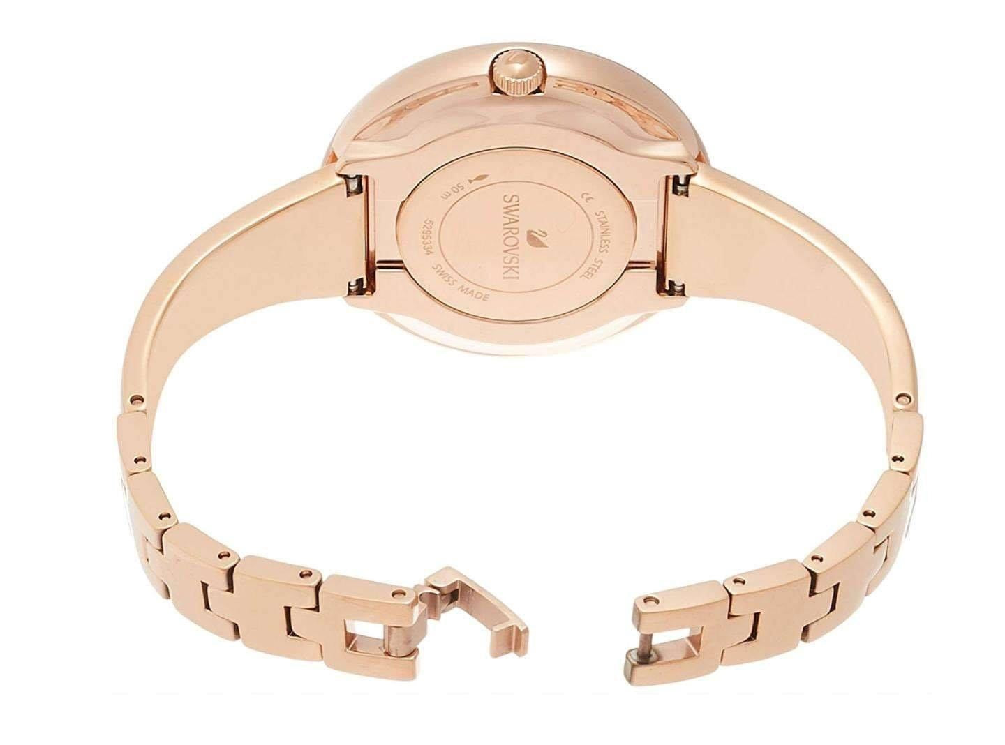 Swarovski Crystalline Bracelet White Dial Rose Gold Steel Strap Watch for Women - 5269250 Watches Swarovski   