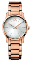 Calvin Klein City White Mother of Pearl Dial Rose Gold Steel Strap Watch for Women - K2G23646 Watches Calvin Klein   