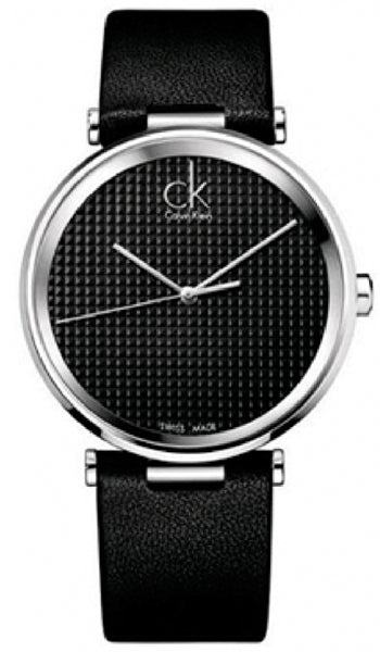 Calvin Klein Sight Black Dial Black Leather Strap Watch for Men - K1S21102 Watches Calvin Klein   