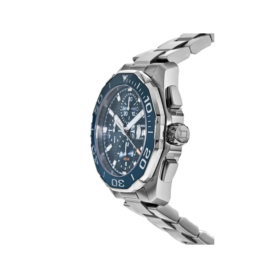 Tag Heuer Aquaracer Calibre 16 43mm Blue Dial Silver Steel Strap Watch for Men - CAY211B.BA0927 Watches Tag Heuer   